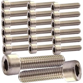 M5 x 20mm Socket Cap Bolts Made of Marine Grade A4 Stainless Steel - Corrosion Resistant Fasteners (Pack of 20)