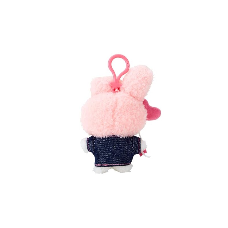 Sanrio 181765 Mascot Holder (Denim Patch) My Melody Plush Keychain