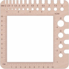 Knitting Needle Gauge, Knitting Needle Measure, Knitting, Knitting Tool, Knitting Needle Ruler, Knitting Needle Measure on Wood, Plastic Gauge