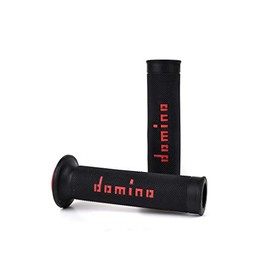 domino(ドミノ) ハンドルバーグリップ レースタイプ(TZグリップ) 126mm サーモプラスチックゴム ブラックXレッド A01041C4240