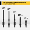 DNA MOTORING TU-15B Diesel Engine Compression Gauge Tester with Gauge