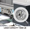 LONGRUNFORU 6" X 2" Sliding Gate Wheels, （2 Pack）Cast Iron