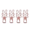 100Pcs Bunny Binder Clips Hollow Out Cute Strong Clamping Durable
