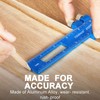 TOURACE Aluminum Woodworking Rulers with Slide Stop (3 Pcs) Precision