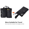 Luggage Cup Holder Foldable PU Leather Free Hands with Handle