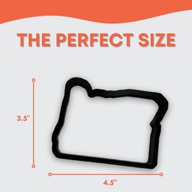 Oregon State Cookie Cutter with Easy to Push Design (4 inch)
