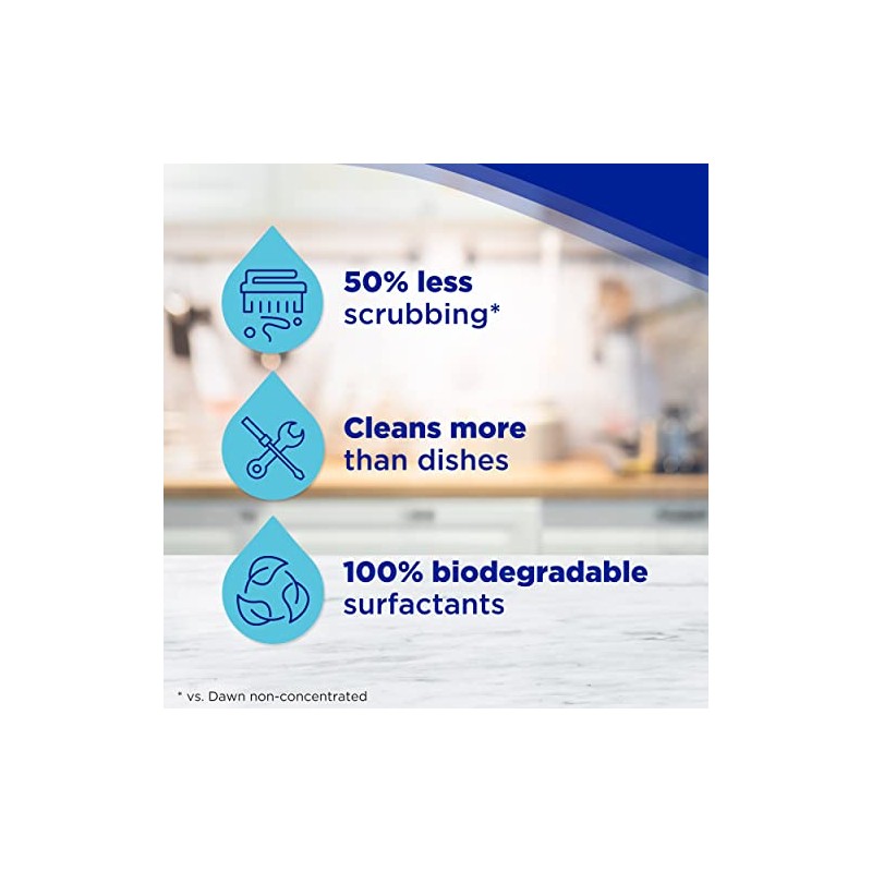 DAWN Dawn EZ-Squeeze Ultra Dish Soap, Washes Away Bacteria, Dishwashing