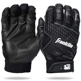 Franklin Sports 2nd-Skinz® Batting Gloves Black/Black Adult Large