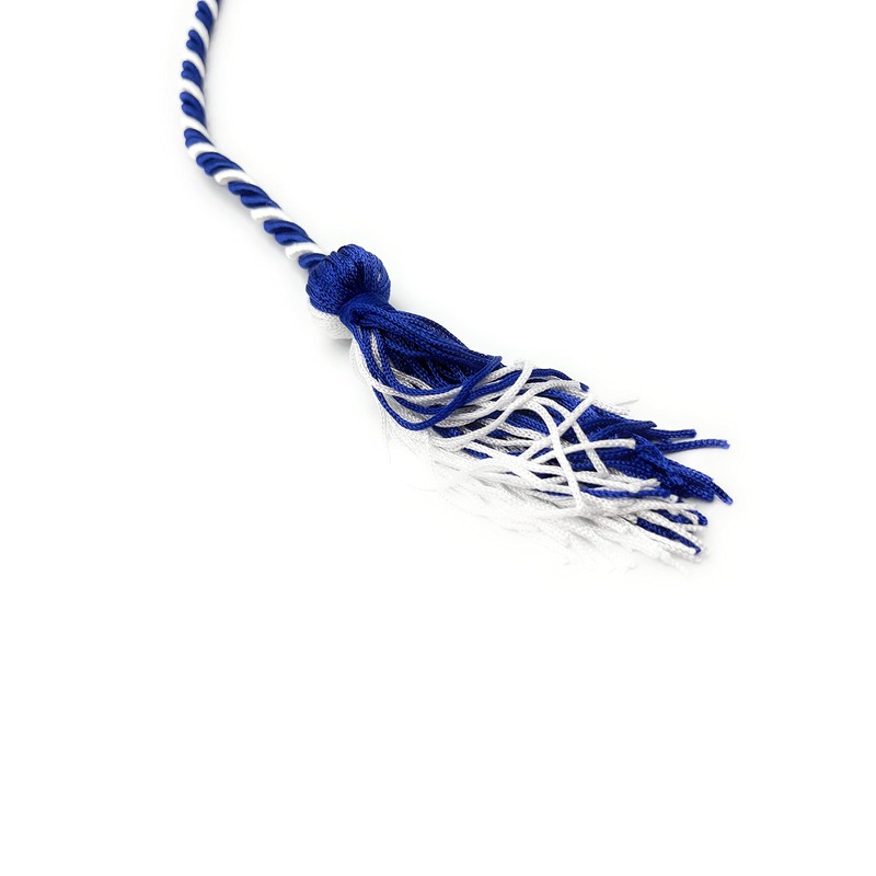 Graduation Honor Cords (Royal Blue and White)
