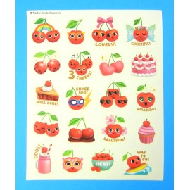 Teacher Created Resources Cherry Scented Scratch & Sniff Sticker Sheet Teacher Created Resources