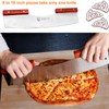 AILUROPODA Pizza Cutter Rocker with Knife Sharpener & Protective Cover
