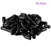 DMiotech 50 Pack 1/4" ID Black Screw Thread Protectors Rubber