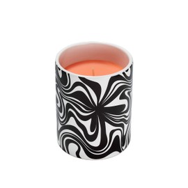 Glo Zone Slow Color-Changing Ceramic Scented Candle, 12 oz - Neon Orange