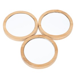 IWOWHERO 3Pcs Portable Mini Makeup Mirrors for Women Compact Assorted Color Travel Mirrors for Ups Anytime