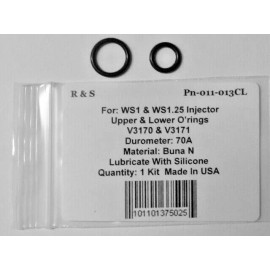 R&S Clack WS1 & ES1.25 Injector O-rings Kit / R&S 011-013CL / V3170 & V3171