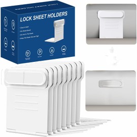INFOTOP Bed Sheet Holders for Corners,Fitted Sheet Holders Keep Sheets Firm & Tight,Sheet Locks Easy One-Time Installation and No More Loose Sheet