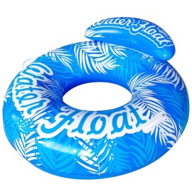 ping Pool Float Seat Swimming Rings Water Play Equipment Park Inflatable Amusement FacilitiesColor: Blue