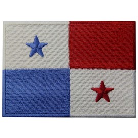 Panama Flag Embroidered Patch Panamanian Iron On Sew On National Emblem