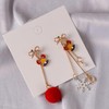 Christmas Earrings Cute Christmas Tree /Reindeer /Snowflake with Red Pom
