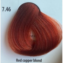 Cree Hair Color w/Keratin and Ceramides - 3.38 Fl oz - 1 Pack Professional Coloring Cream (7.46-Red Copper Blond)