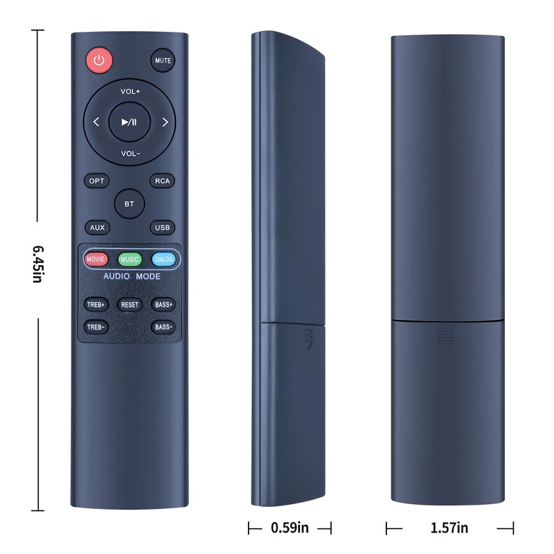 New Replacement Remote Control for Norcent BYL Bestisan MEGACRA Soundbar