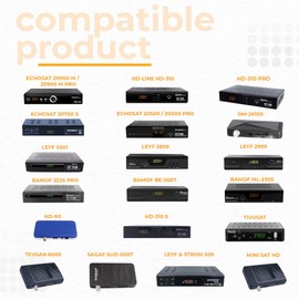 Kompatibel mit Geräten der Marke Echosat Hd-Line Leyf Bamof Tevsan, Echosat Original Fernbedienung