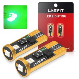 LASFIT LASFIT 194 168 T10 2825 W5W LED Bulb Canbus Error Free,3030 Chipsets Error Free for Car Interior Dome Map Door Courtesy Lights, Non-Polarity 400LM 6000K Extremely Bright Green Color