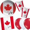 Canada Flags for Theme Party or Country Party Red White