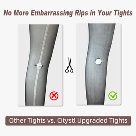 Citystl 3 Pairs Black Sheer Tights for Women - 20D Resist Tears Control Top Pantyhose with Reinforced Toes, Smooth, Supple(Black-S)