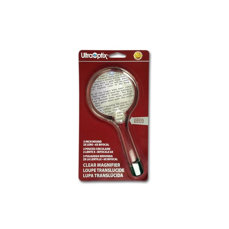 Crystal Clear 3" Hand Held Magnifier