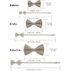 WELROG Classic Tied Bow Tie Kids & Men'Formal Solid Tuxedo