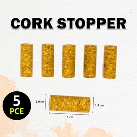 [5Pcs]Krafters Korner Cork Stoppers, Quality Cork, Safe And Reliable, Without Harmful Substances To The Body,Good Diy Materials, Suitable For Children And Adults To Do Various Creative Diy Projects, Make Handicrafts According To Your Own Ideas - Natural 
