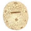 Something Different Wholesale Natural Floral Skull Money Box, White