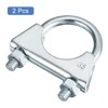 sourcing map Muffler U-Bolt Clamps for 35mm(1-3/8") Diameter Exhaust Tail