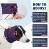 Nanaki Calming Hoodie Dog Ear Cover Purple,ML -Soft No Shake