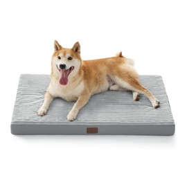 Bedsure Dog Beds Large Sized Dog- Orthopedic Pet Beds with Removable Machine Washable Cover, Egg Crate Foam Puppy Pad, Suitable for Pet Up to 50 lbs, 35"x22"