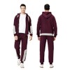 MANTORS Men's Hooded Athletic Tracksuit Casual 2 Pieces Suits Color