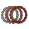 Mushie Flower Teething Ring Bracelets Teething Aid for Children Pack