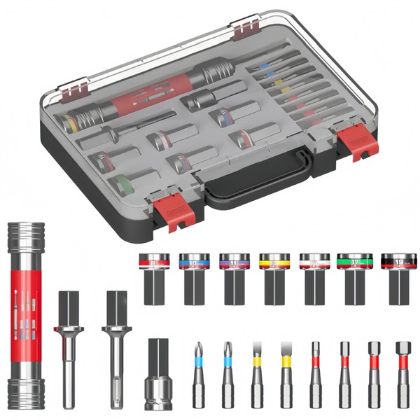 20 Pieces of Extended Conversion Multifunctional Sockets, Including 8-19mm Conversion