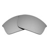 Alphax Polarized Silver Titanium Replacement Lenses for Oakley WireTap