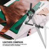 Leather Compass 100mm Rotating Scratch Leather Compass Sewing Tool for