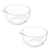 EIKS Glass Bowls with Spout for Mixing and Serving Sauce