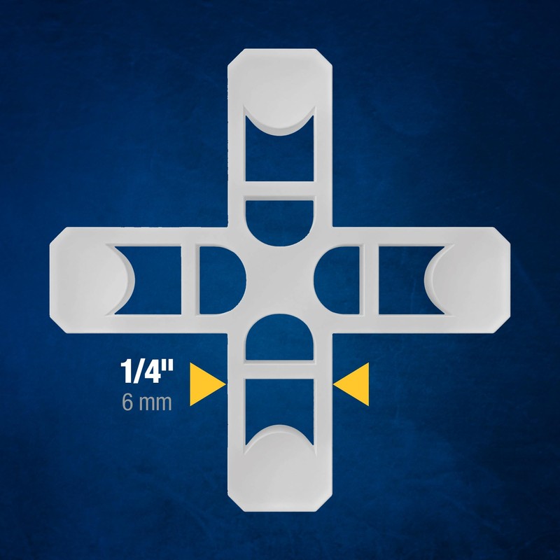 QEP 1/4" Leave-in Hard-Style Tile Spacers (200 Pack)