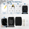 NBYT Portable Combination Lock keybox, 9-Digit Keyboard,for House Keys Key