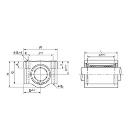 Linear Bearing 20 mm SCE20UU / Easy-Mechatronics System 1620A/1620B