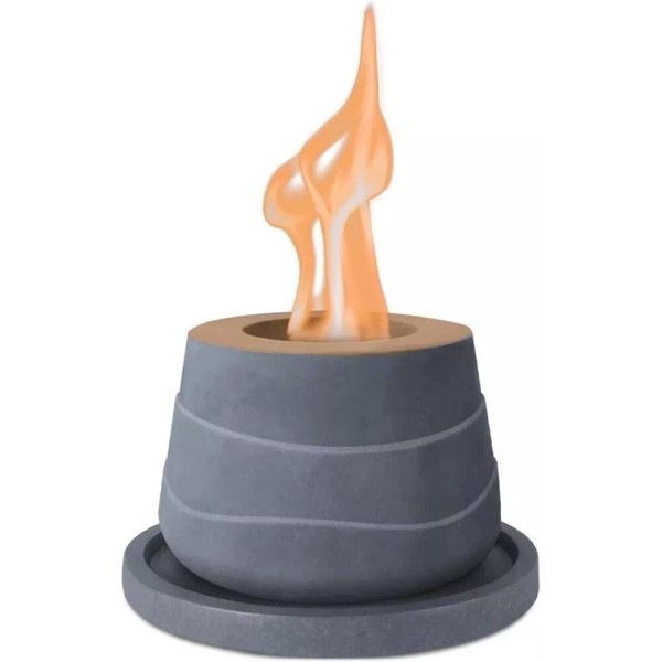 Kante 6" Flower Style Concrete Tabletop Fire Pit