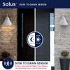 Solus WM-S81V-WH-S Outdoor Wall Mount Security Lighting Fixture, Includes Photocell