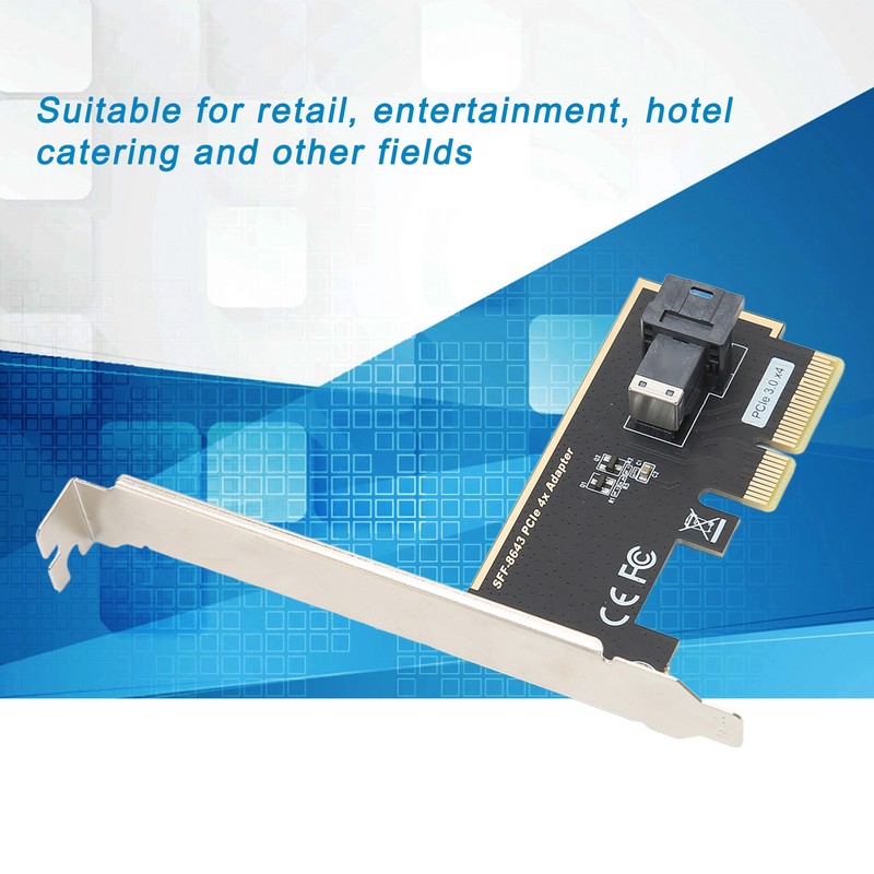 PCIE X4 to U.2 Adapter Card SFF-8643 Mini SAS HD