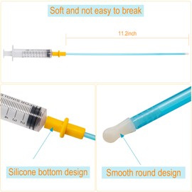 REDDOUDOU 5 Pack AI Artificially Inseminate Dog Kit, Artificial Breeding Pipette Canine Semen Collection Sleeves Med/Lg AI Breeding Kit,Includes lubricating Jelly