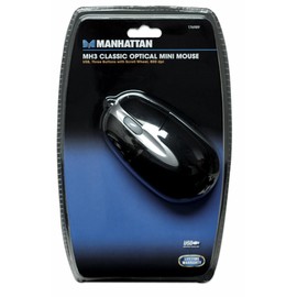 Manhattan, USB MH3 Classic Optical Mouse with Three Buttons and Scroll Wheel, 800 dpi